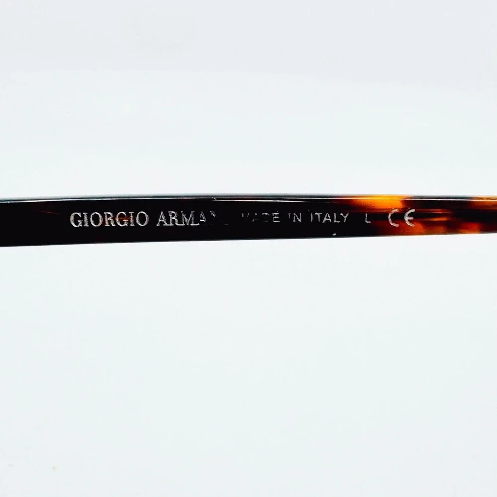 Giorgio Armani Eyeglass Frames Mens Tortoise Round Italy 48-22-145